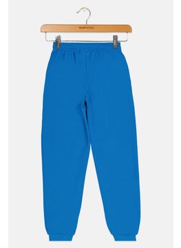 Asics Kids Girl Sportswear Fit Brand Logo Training Sweatpants, Blue  - Image 2