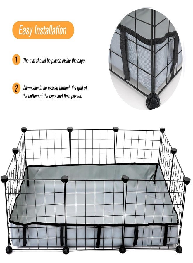 DZWLKJ Guinea Pig Cage Liner Tarp Bottom Waterproof and Washable Base Also for Rabbits, Bunny, Chinchesillas, Hedgehog, Ferrets and Other Small Animals(24x36 inches) - Image 2