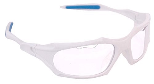 Python Racquetball Python Full Framed (Clear Lense/White Frame) Racquetball Eye Protection (Pickleball, Squash) (Eyewear, Goggle, Eyeguard) - Image 2