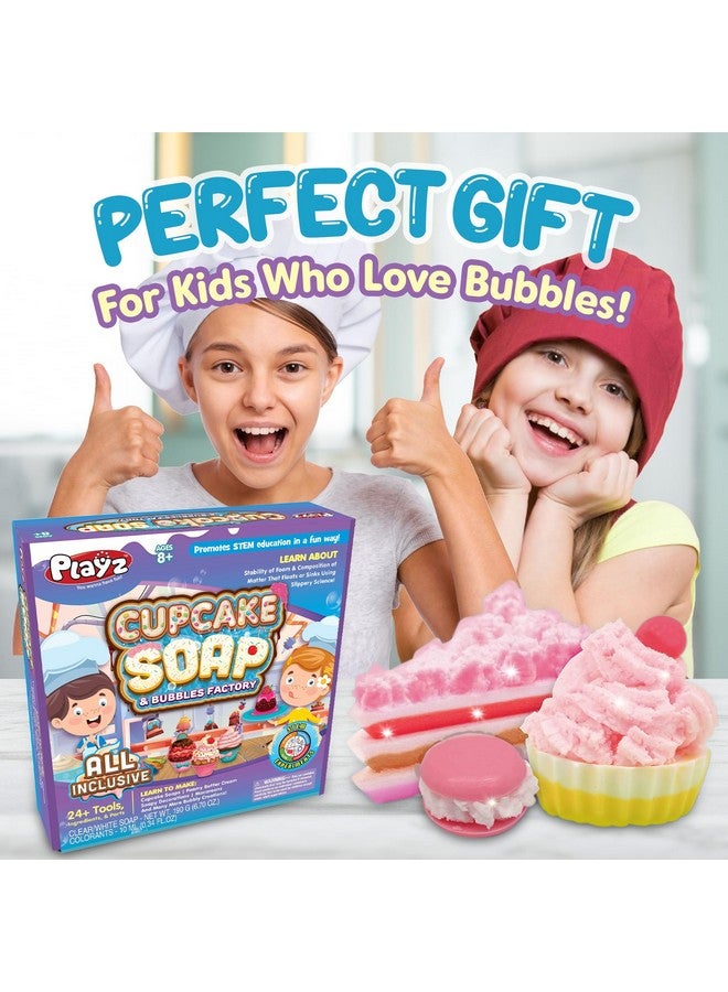 Playz Yummy Cupcake Soap & Bubbles Diy Science Kit Fun Stem Gift For Age 8 9 10 11 12 Year Old Girls And Boys Educational Arts And Crafts For Kids Age 812  - Image 5
