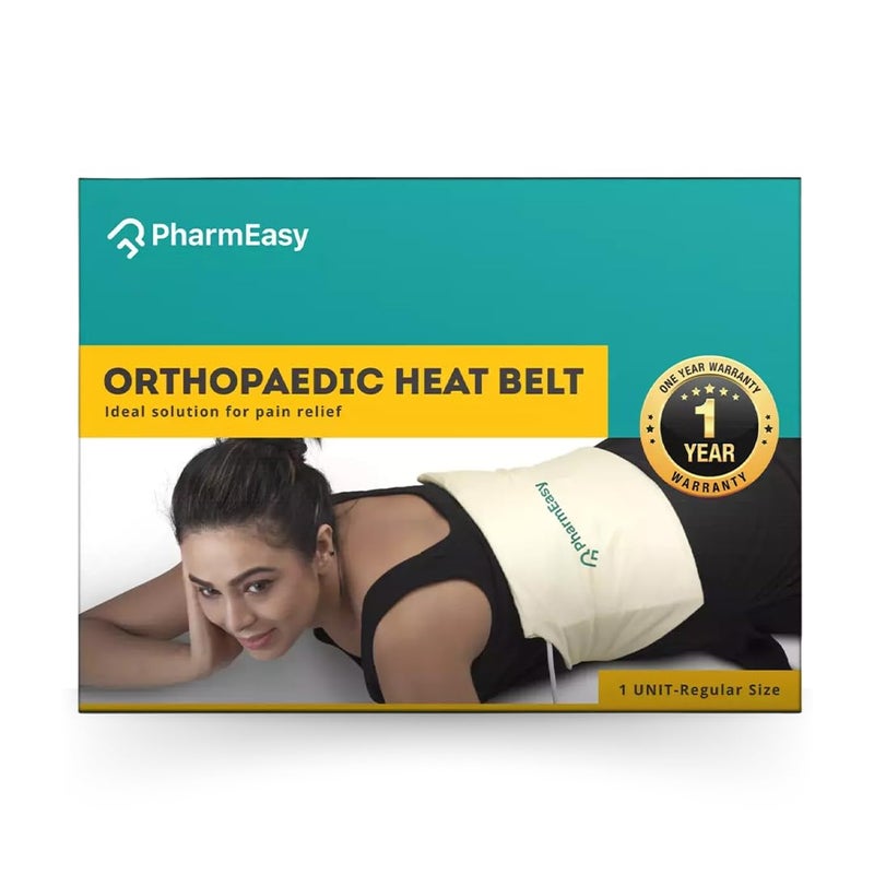 PharmEasy Electric Heating Belt - Universal Size for Back Pain Relief | Heat Pad with Temperature Controller for Lower Back, Knee, Shoulder, Period Cramps & Neck | Hot Belt Fits all Waist Sizes - Image 2