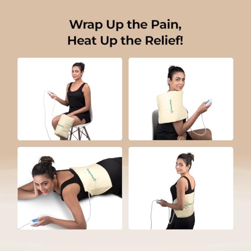 PharmEasy Electric Heating Belt - Universal Size for Back Pain Relief | Heat Pad with Temperature Controller for Lower Back, Knee, Shoulder, Period Cramps & Neck | Hot Belt Fits all Waist Sizes - Image 4