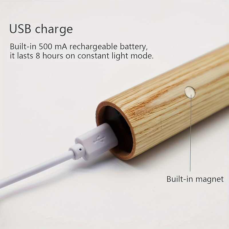 مصباح حائط LED قابل لإعادة الشحن مزود بمستشعر حركة ذكي من Walnut، ضوء ليلي للممر والخزانة - Image 5