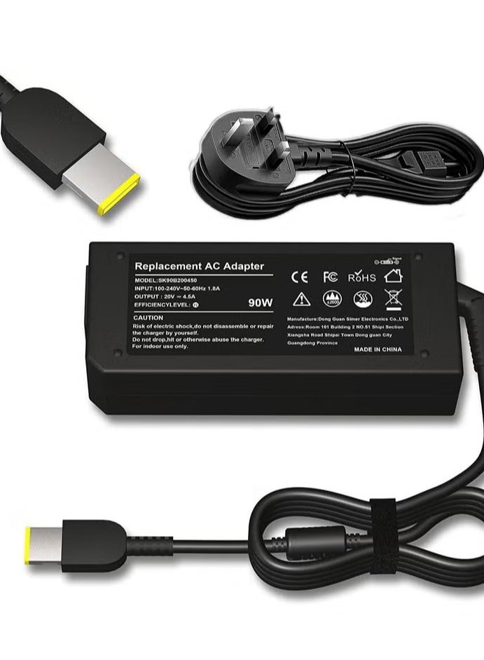 90W Charger for Lenovo IdeaPad G40 45 AC Power Laptop 20V 4.5A - Image 1