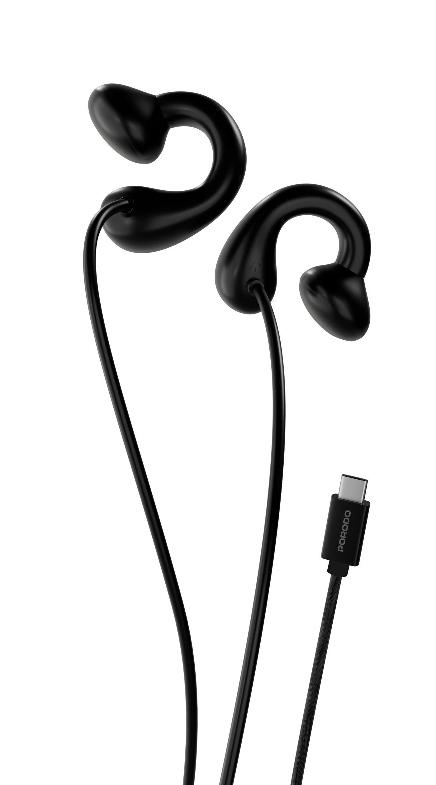 porodo Porodo clip-on Wired Earphones Z79D5FD9E6BBFFE03001CZ