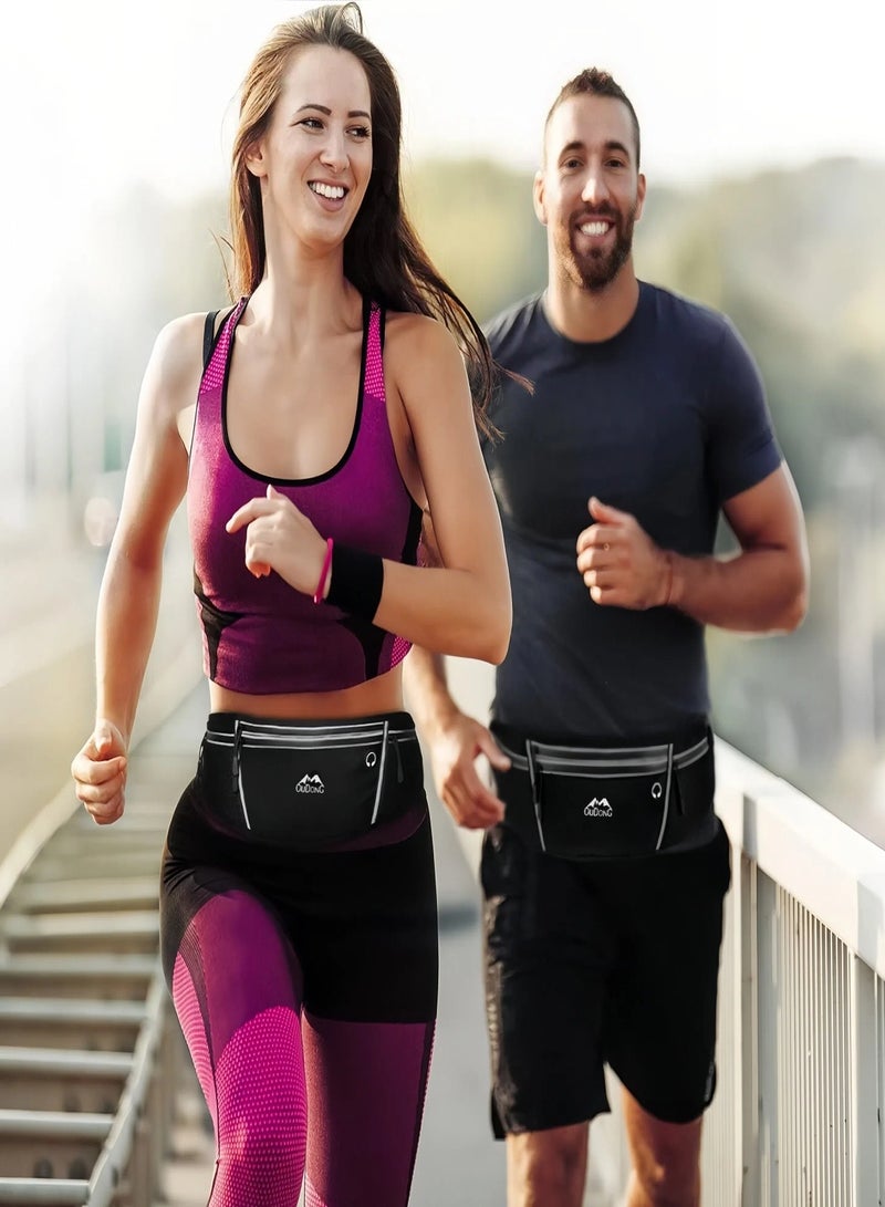 CHU DAI Hydration Running Belt, Running Fanny Pack for Phone and Wallet Holder, Running Bag Runners Essentials Accessories Marathon Triathlon Walking Jogging Gear Gift - Image 2