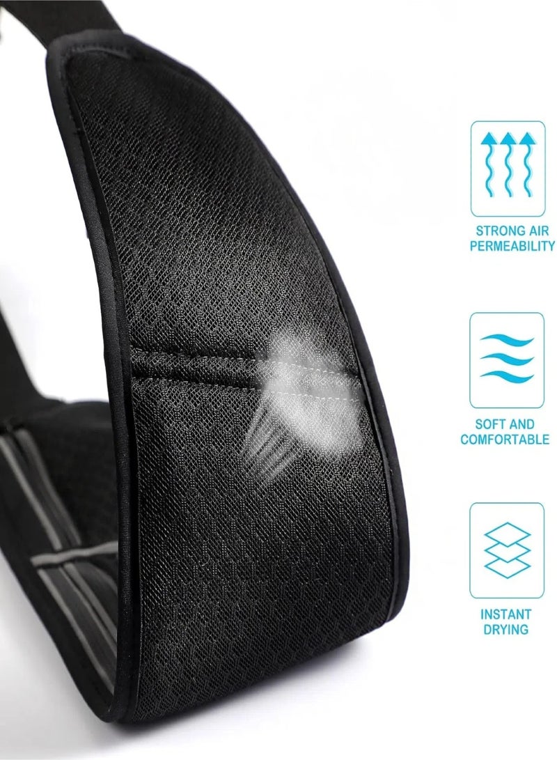 CHU DAI Hydration Running Belt, Running Fanny Pack for Phone and Wallet Holder, Running Bag Runners Essentials Accessories Marathon Triathlon Walking Jogging Gear Gift - Image 4