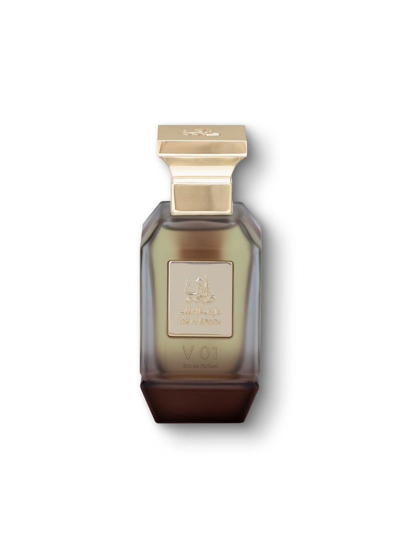 Taif Al Emarat V01 Eau de Parfum 75ml, Unisex Arabic Perfume, Long Lasting Oud Fragrance with Saffron & Patchouli - Image 1