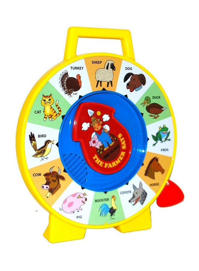 Basic Fun Fisher Price Classics - Farmer Says See 'n Say - Vintage Learning Toy, Sounds and Animals, Interactive Retro Game for Kids, Girls, Boys, Baby, Preschoolers, Toddlers, Unisex Ages 18 Months + - Image 1