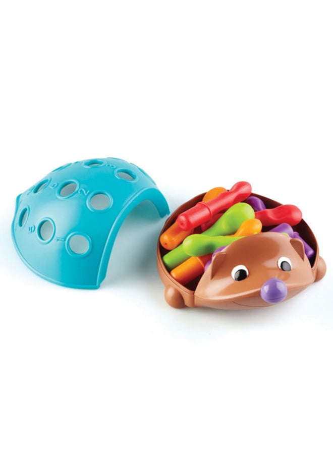 Learning Resources Spike The Fine Motor Hedgehog Poppin’ Shapes (6-Piece, Ages 18M+) - Image 2