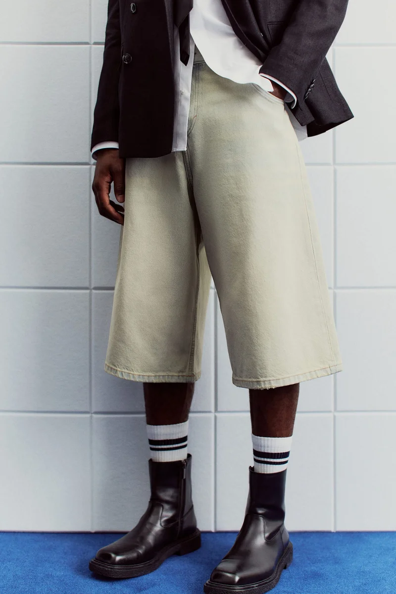 H&M Super Baggy Denim shorts
