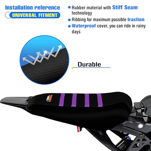 MCHMFG Motorcycle Dirt Bike Seat Cover for Surron Sur Ron Light Bee X/S - E Bike Seat Cover (Purple) - Image 5