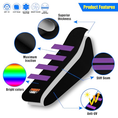 MCHMFG Motorcycle Dirt Bike Seat Cover for Surron Sur Ron Light Bee X/S - E Bike Seat Cover (Purple) - Image 2