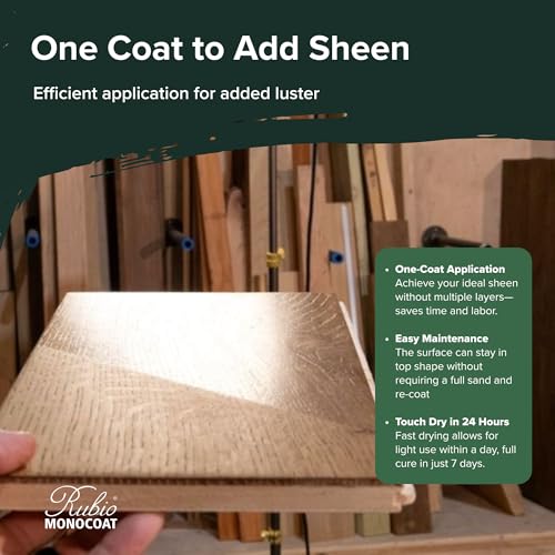 Rubio Monocoat SheenPlus 560 ft² | 0% VOC Satin Look Sheen Enhancer & Wood Finish for Interior Surfaces, Furniture, Floors, Countertops & Tables Finished with Oil Plus 2C | 350 ml - Image 3