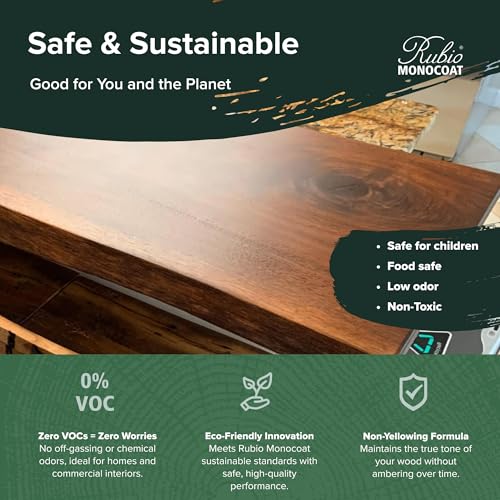 Rubio Monocoat SheenPlus 560 ft² | 0% VOC Satin Look Sheen Enhancer & Wood Finish for Interior Surfaces, Furniture, Floors, Countertops & Tables Finished with Oil Plus 2C | 350 ml - Image 4