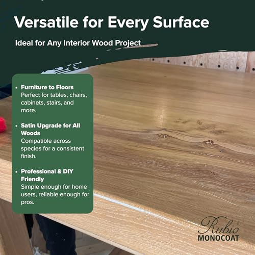 Rubio Monocoat SheenPlus 560 ft² | 0% VOC Satin Look Sheen Enhancer & Wood Finish for Interior Surfaces, Furniture, Floors, Countertops & Tables Finished with Oil Plus 2C | 350 ml - Image 5