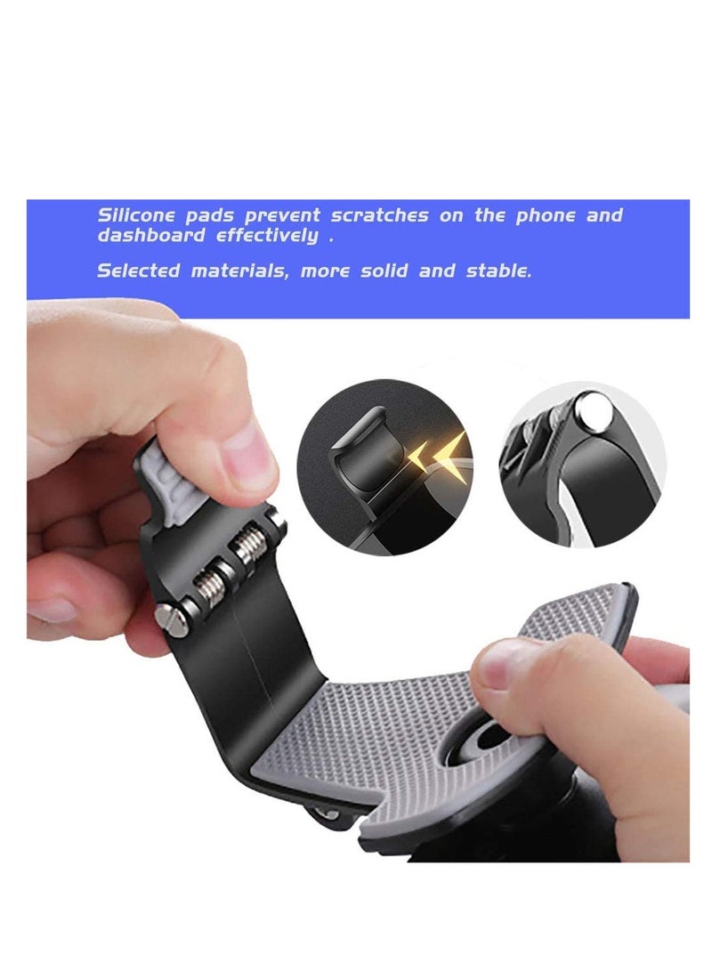 SYOSI Car Phone Mount 360 Degree Rotation Dashboard Cell Phone Holder for Car Clip Mount Stand Suitable for 4 to 7 inch Smartphones - Image 2