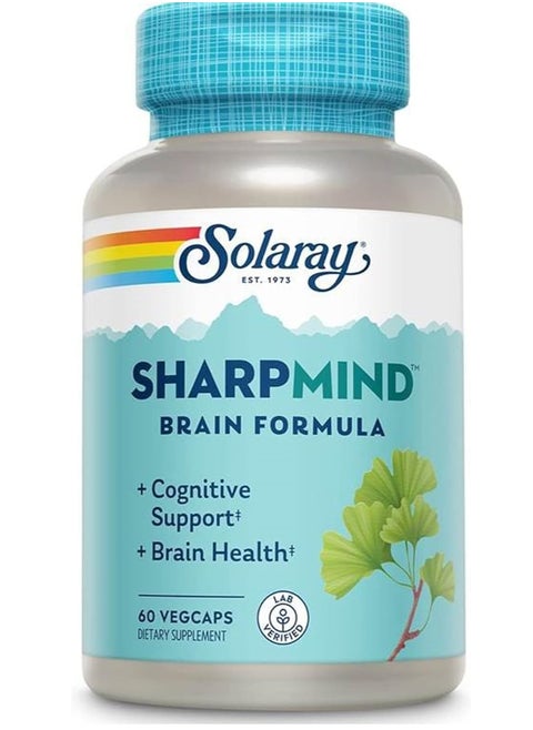 SharpMind يدعم صحة الدماغ والمزاج والذاكرة، 60 كبسولة نباتية