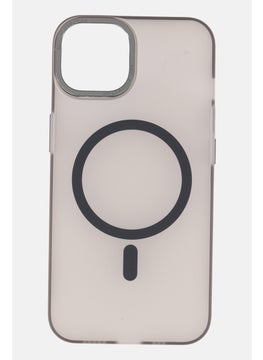 LEVELO iPhone 14 MagSafe Glory Matte Back Case, Grey  - Image 1