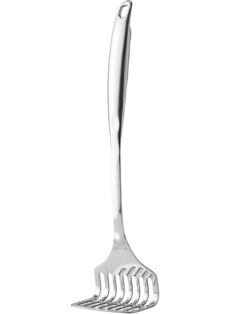 Berghoff Essentials Stainless Steel 6 Piece Ladle Colander Potato Masher Pasta Spoon Spatula Spoon Set  - Image 1