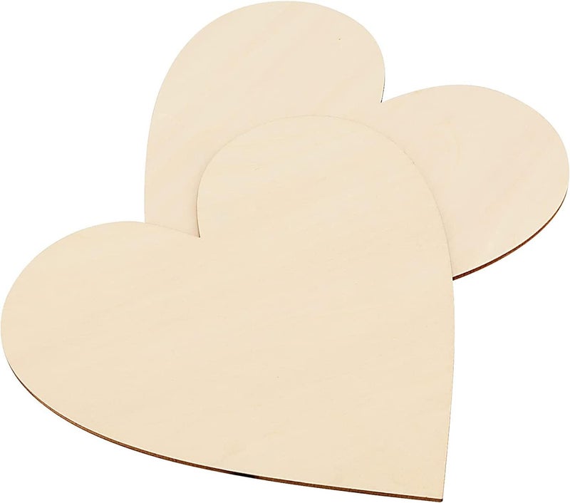 Manas Impex Heart Shape Premium MDF Pine Wood 290X300 MM MDF Boards for Art and Craft - 2 mm Thickness Unfinished Square Wood Slices for Resin Art, Mandala Art, Painting (29 cm x30 cm) (Pack of 2)  - Image 2