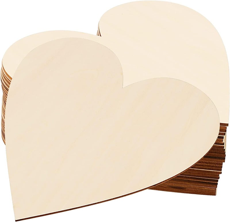 Manas Impex Heart Shape Premium MDF Pine Wood 290X300 MM MDF Boards for Art and Craft - 2 mm Thickness Unfinished Square Wood Slices for Resin Art, Mandala Art, Painting (29 cm x30 cm) (Pack of 2)  - Image 1