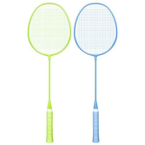 AboveGenius Badminton Rackets Set of 2, Lightweight Badminton Set for Outdoor Backyard Games, Portable Racquet for Family Beginners Adults and Teens - Image 1