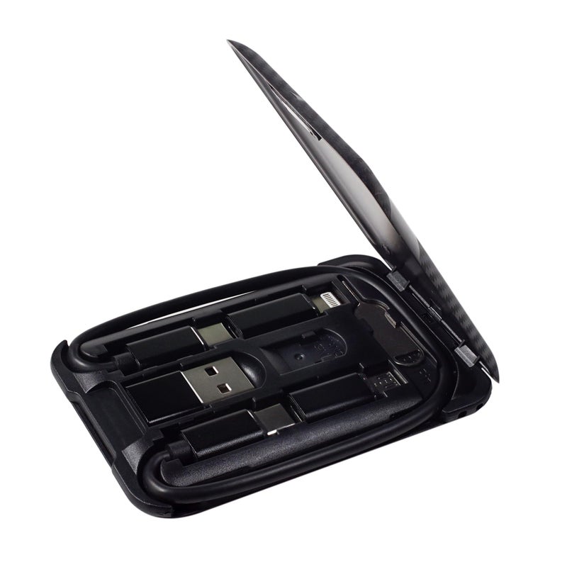 Yinow USB Type C to C Charging and Data Transfer Cable with 3 Adapters Combination Set in Credit Card Size Case, 1pc - Image 1