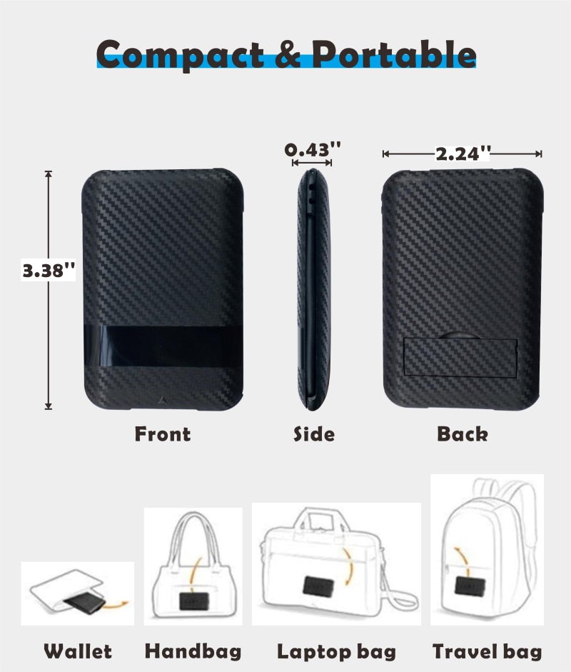Yinow USB Type C to C Charging and Data Transfer Cable with 3 Adapters Combination Set in Credit Card Size Case, 1pc - Image 5
