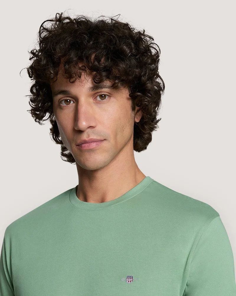 GANT  Shield Logo Ss T-Shirt for Men | Best Price UAE
