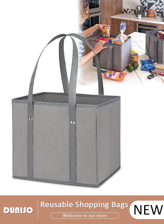 DUNISO Large capacity Storage Bins, Fabric Storage Bins for Shelves, Sturdy Storage Boxes for Organizing Clothing, Sheets, Toys, Books - Shelf Organizer Shelves Basket Storage Bin  - Image 1