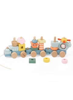 Classic World Classic World Pull Ocean Toy – Wooden Pull-Along Ocean Animal Playset for Toddlers, Develops Motor Skills & Imagination  - Image 1