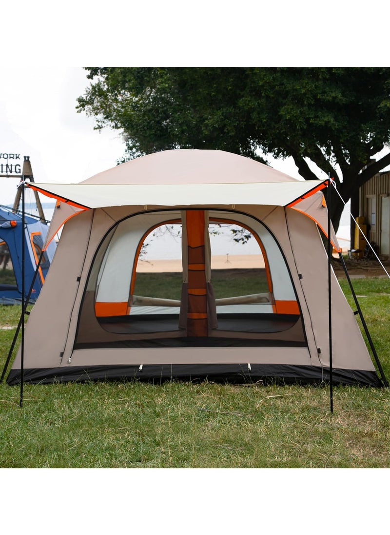 DubaiGallery - Outdoor Family Camping Tent  Two Bedrooms and One Living Room Automatic Tent PopUp Waterproof - Image 1
