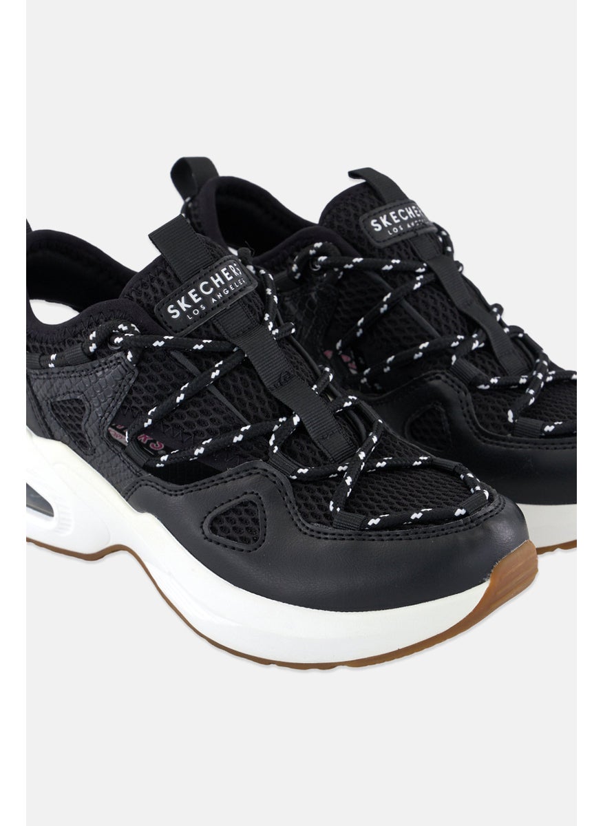 SKECHERS - Women Muno - Main Attraction Lace Up Outdoor Shoes, Black - Image 1