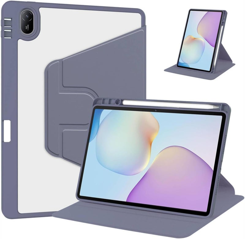 Vurtboly Hybrid Case Compatible with Huawei Matepad 11.5inch 2025 Cover, Multi-Angle Stand Flip Hard PC Case with Pen Holder Protective Stand Cover Compatible with Huawei Matepad 11.5“2025 (Purple) - Image 1