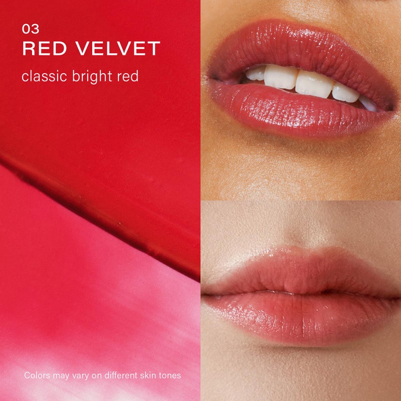 Melixir Vegan Lip Butter (12 Colors), Hydrating Tinted Lip Balm Stick, Bee-Free, Petrolatum-Free, Plant-Based, Moisturizes Dry & Chapped Lips With Shea Butter, Sheer, Natural Finish - #03 Red Velvet - Image 3