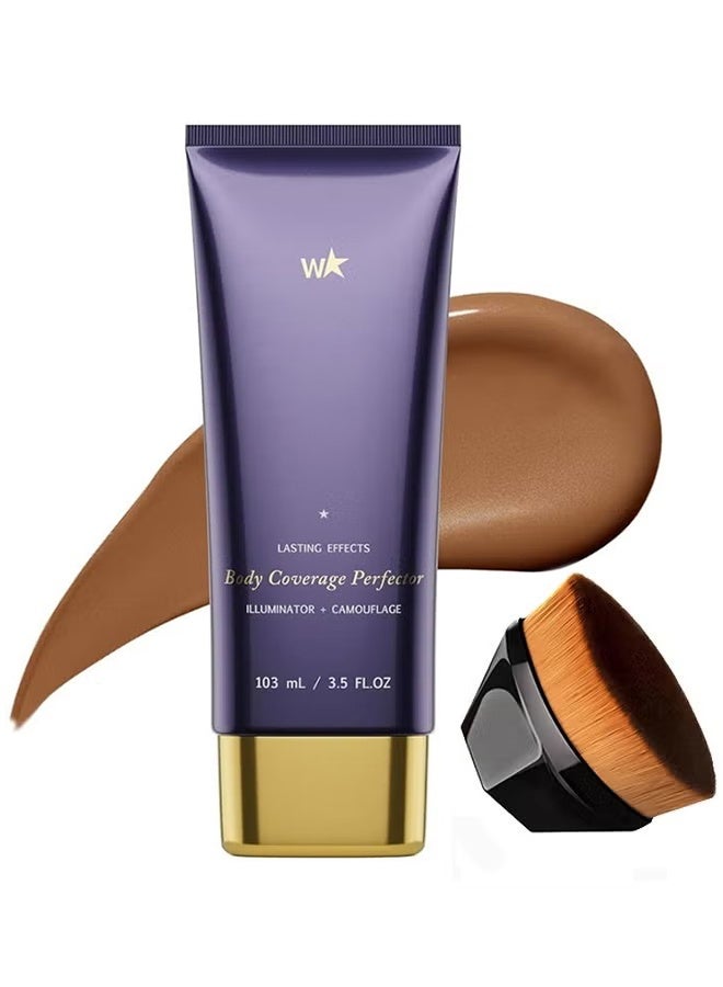 W Body Coverage Perfector, Waterproof Leg & Body Makeup, Tattoo Cover Up Makeup, 103ml (Bronze Radiance) - Image 1