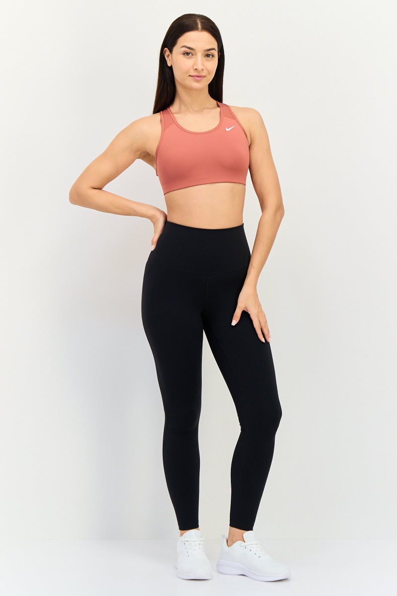 Nike Women Non Padded Brand Logo Training Sport Bra, Maroon - Image 2