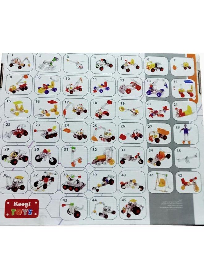 Meccano Metal 263 Pieces - Disassembly And Assembly Game For Developing Creativity  - Image 2