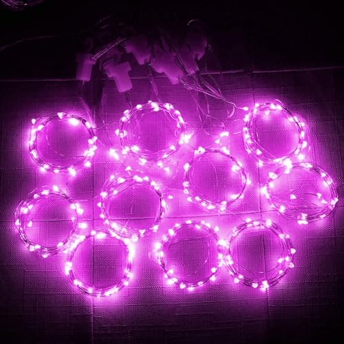 MIRADH 300 LED Fairy Curtain String Lights 9.8 ftx9.8 ft– USB Powered Remote-Controlled Backdrop, Warm Ambience for Diwali, Navratri, Christmas & New Year Décor, Pink - Image 3