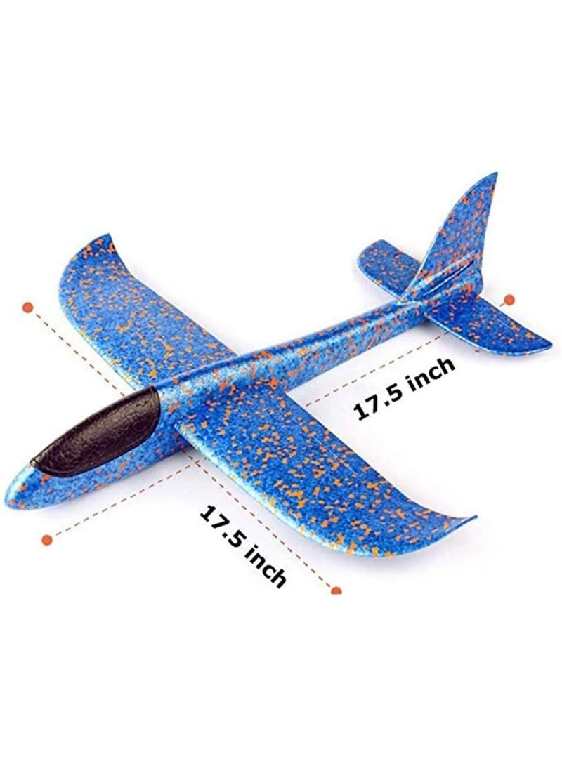 ChicAbode ألعاب الطائرة, 17.5 "كبيرة رمي الرغوة الطائرة, 2 حزمة الطيران وضع طائرة المزلق, الهدايا للولد والفتاة عمرها 3-7 سنوات, لعب الرياضة في الهواء الطلق حفلة عيد الميلاد تفضل الرغوة الطائرة - Image 2