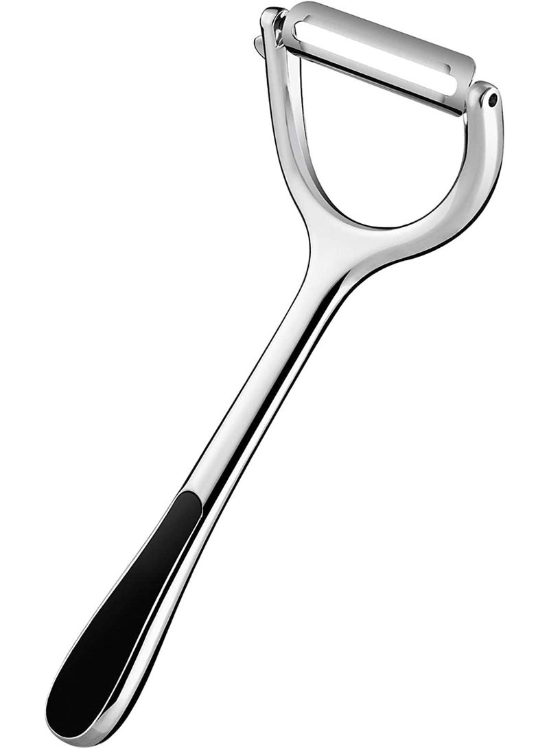 مقشرة بطاطس وخضراوات للمطبخ، مقشرة على شكل حرف Y مصنوعة من الفولاذ المقاوم للصدأ بمقبض مريح مانع للانزلاق، مقشرة فواكه - Image 1