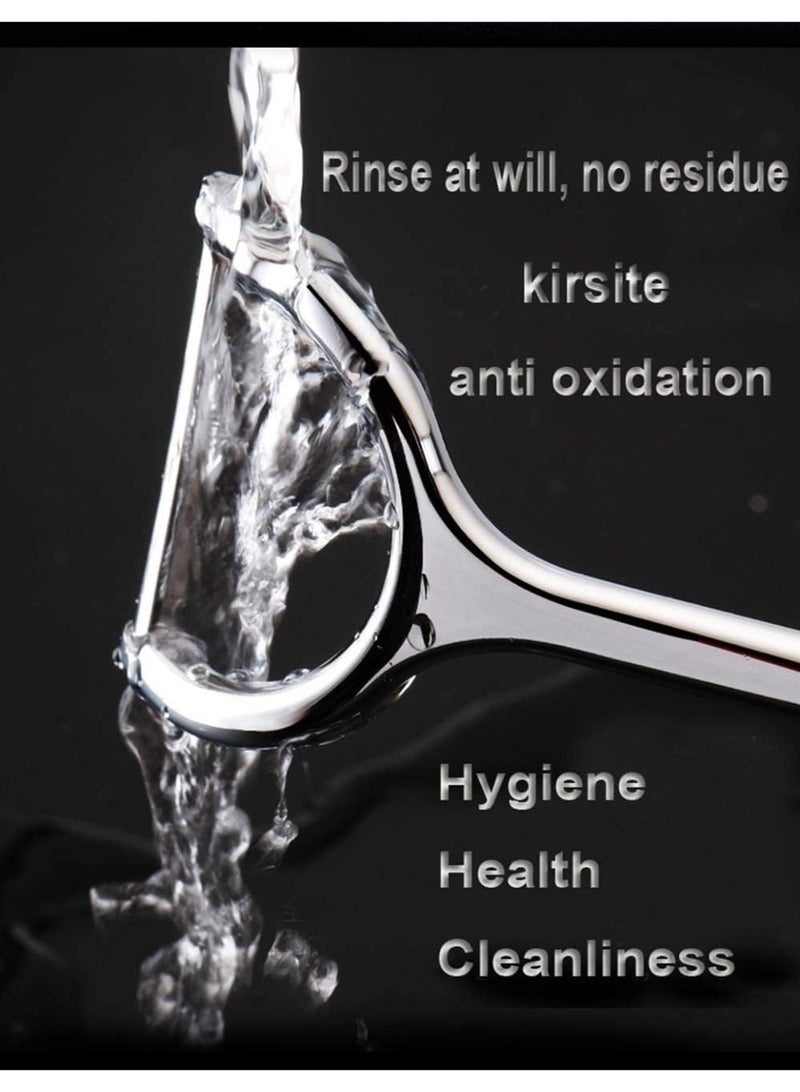 مقشرة بطاطس وخضراوات للمطبخ، مقشرة على شكل حرف Y مصنوعة من الفولاذ المقاوم للصدأ بمقبض مريح مانع للانزلاق، مقشرة فواكه - Image 4