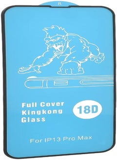 KING KONG King Kong 18D Full Cover Glass Screen Protector With 3D Edge And Black Frame For Iphone 13 Pro Max - Transparent 