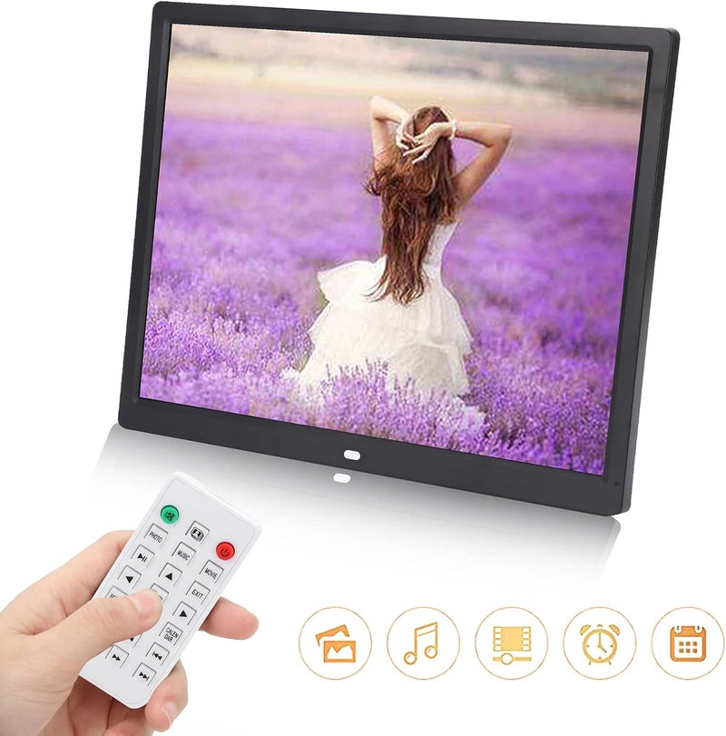 Bewinner1 15in Digital Picture Frame, 1024x768 HD, 16GB Storage Support, Auto-Rotate Digital Photo Frame, Adjustable Brightness, Easy Setup to Share Photos (#3)¡­ - Image 3