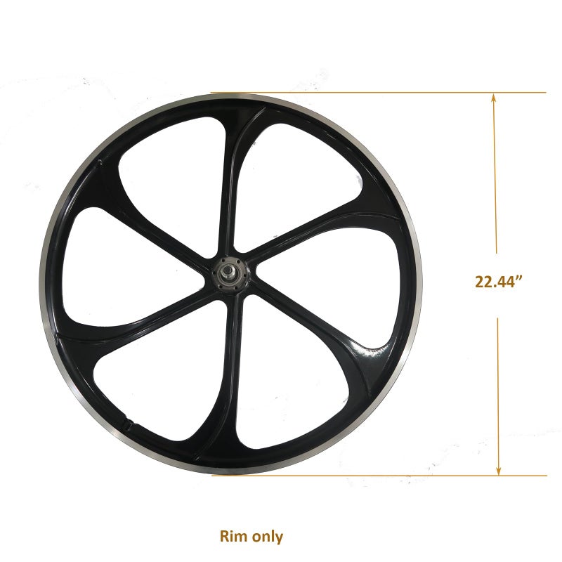 CDHPOWER 26" Bicycle Rear Mag Wheel 135mm for Rotary Freewheel,Aluminum Alloy Black Rear Bike Rim - Image 3