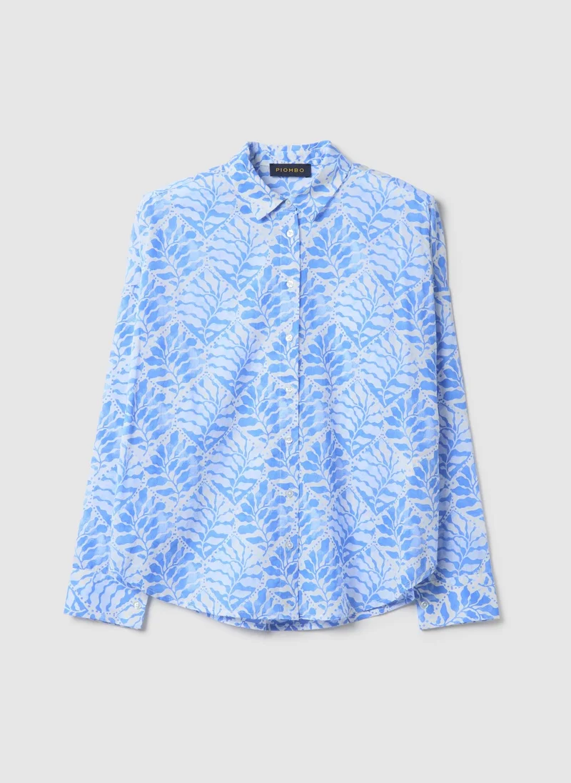 Ovs  OVS Multicolour Pure Cotton Regular Fit Shirt With Floral Pattern for Women | Best Price UAE