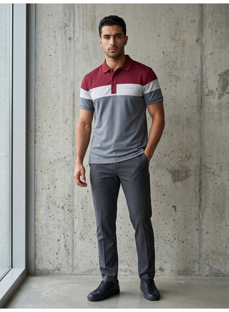 Hikes Premium Polo T Shirt Stretch Fit Breathable Stylish Everyday Smart Casual Wear - Image 2