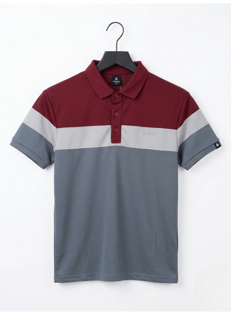 Hikes Premium Polo T Shirt Stretch Fit Breathable Stylish Everyday Smart Casual Wear - Image 4