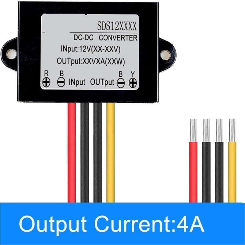 1pcs 12V to 13.8V 14V DC DC Step Up 1A 2A 3A 4A 5A Non Isolated Boost Power Converter 12 Volts to 13.8 Volts Voltage Regulator(White) - Image 2